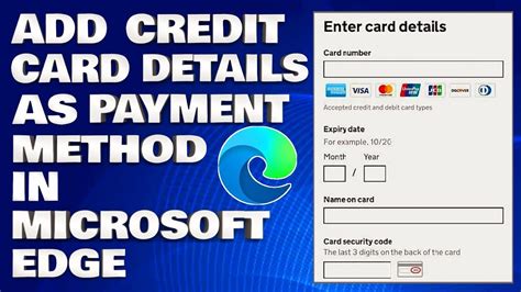 edge smart credit card|microsoft edge credit card number lookup.